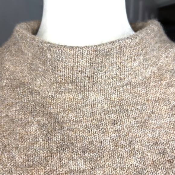 NEW ELOQUII 18/20 Short Sleeve Sweater Dress Oatmeal Neutral CozyCore Ruched - Picture 8 of 13